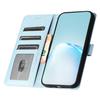 For iPhone 16 Case Silk Texture Leather Phone Cover Wallet with Credit Card Holder
