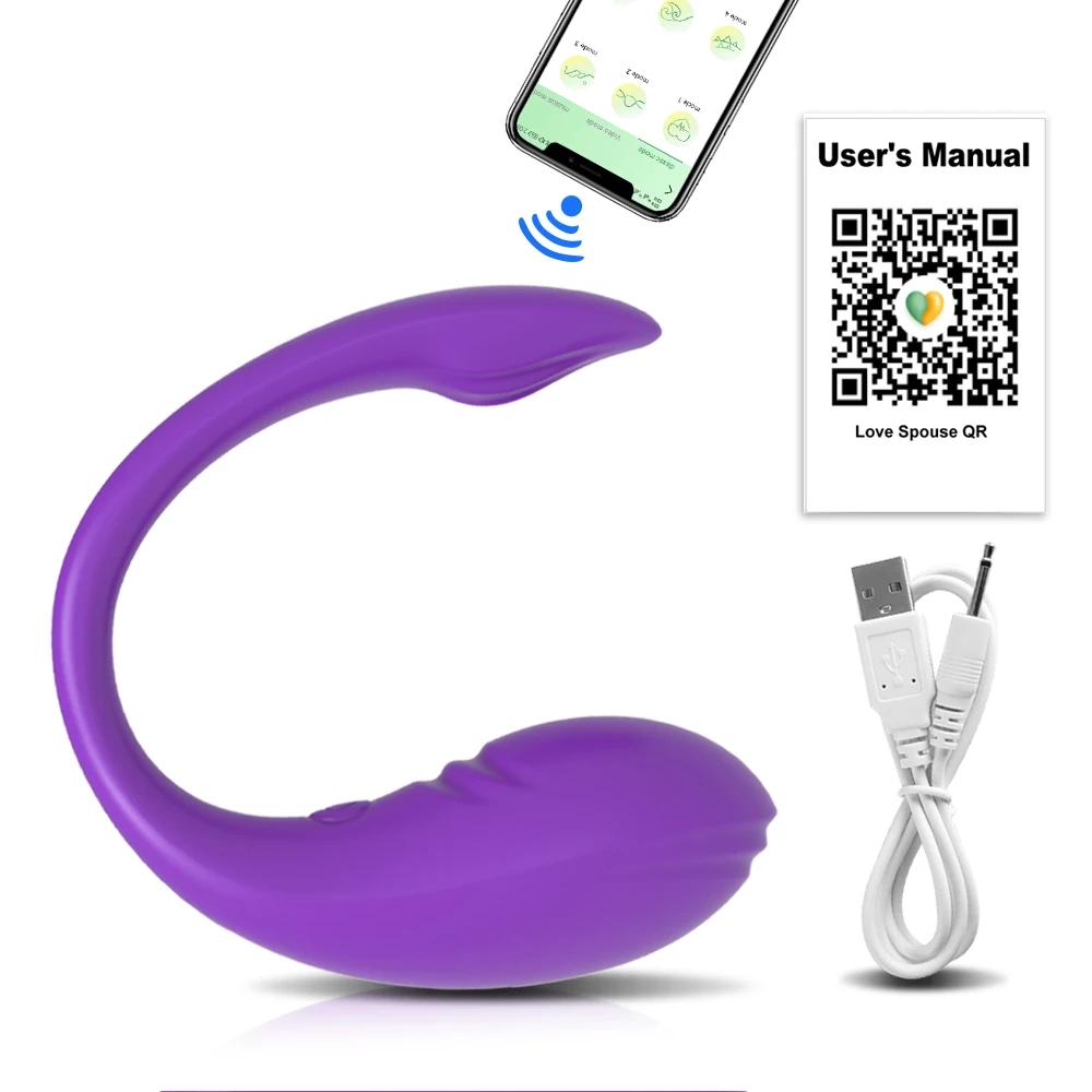 Ou Vibrator cu Control prin APP pentru Femei Stimulator Clitoridian Punct G Portabil Ou al Iubirii Chiloți Vibratori Jucărie Sexuală pentru Femei Articole pentru Adulți