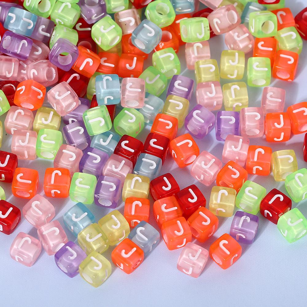 Colorful A-Z Letter Beads for DIY Jewelry & Educational Bracelets