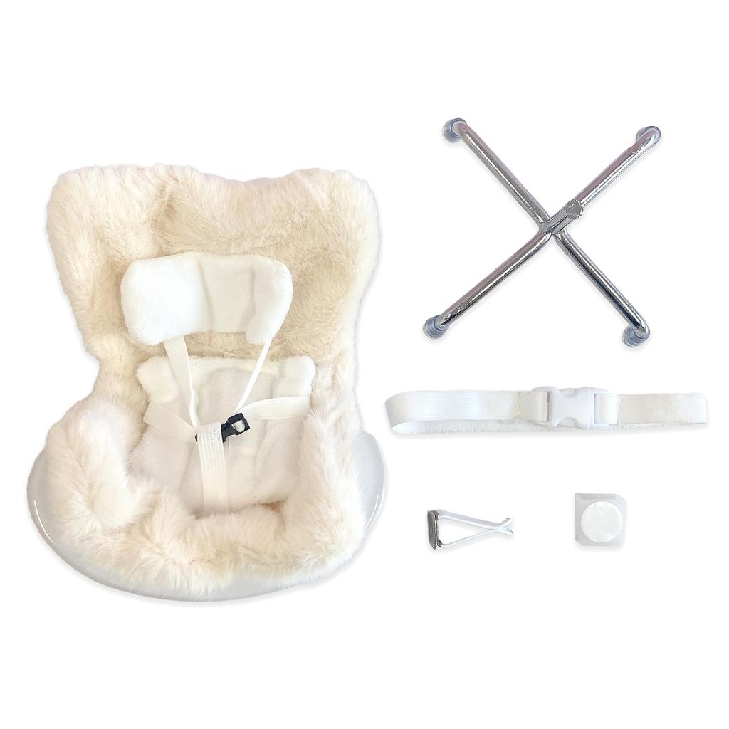 Fluffy Car Seat for 10cm Plush Plush Kigurumi Otaku Doll Doll Costume Toys, Yellow, Clothes, Accessories, Activities, Mascot, K-Pop [Used]