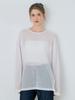 Leusejiem Basic Linen Sheer Knit - White