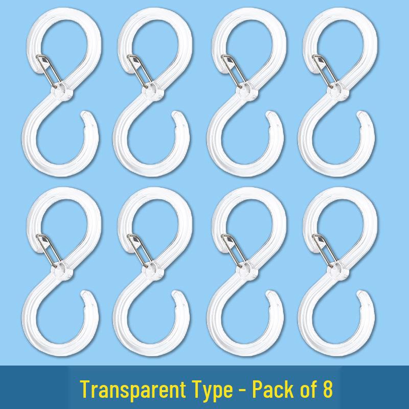 

S-Shaped Windproof Plastic Hook: Traceless Adhesive Dormitory Hook