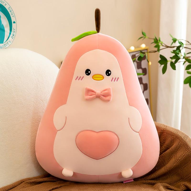 

Hot DUCK Avocado Stuffed Plush Toy Filled Fruit Cushion Pillow Gentle Plush Doll Toy Child Infant Girls Birth Date Present Sleeping Pillow 30CM