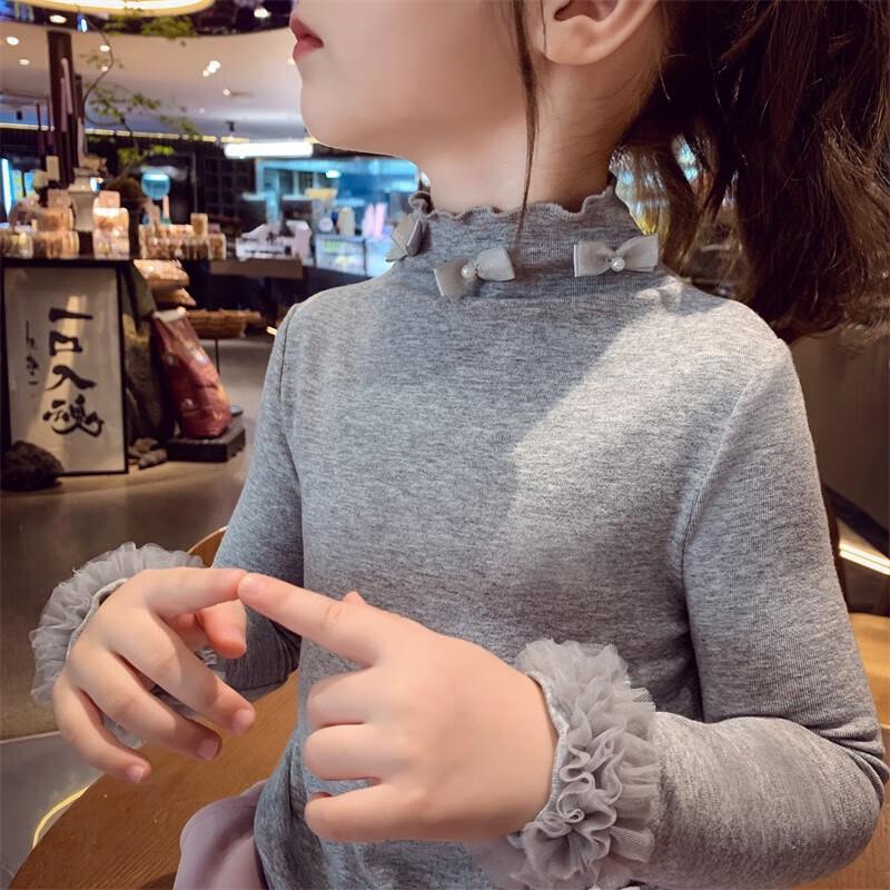 Mimi Halo Girls' High-Neck Long-Sleeve Base Layer T-Shirt