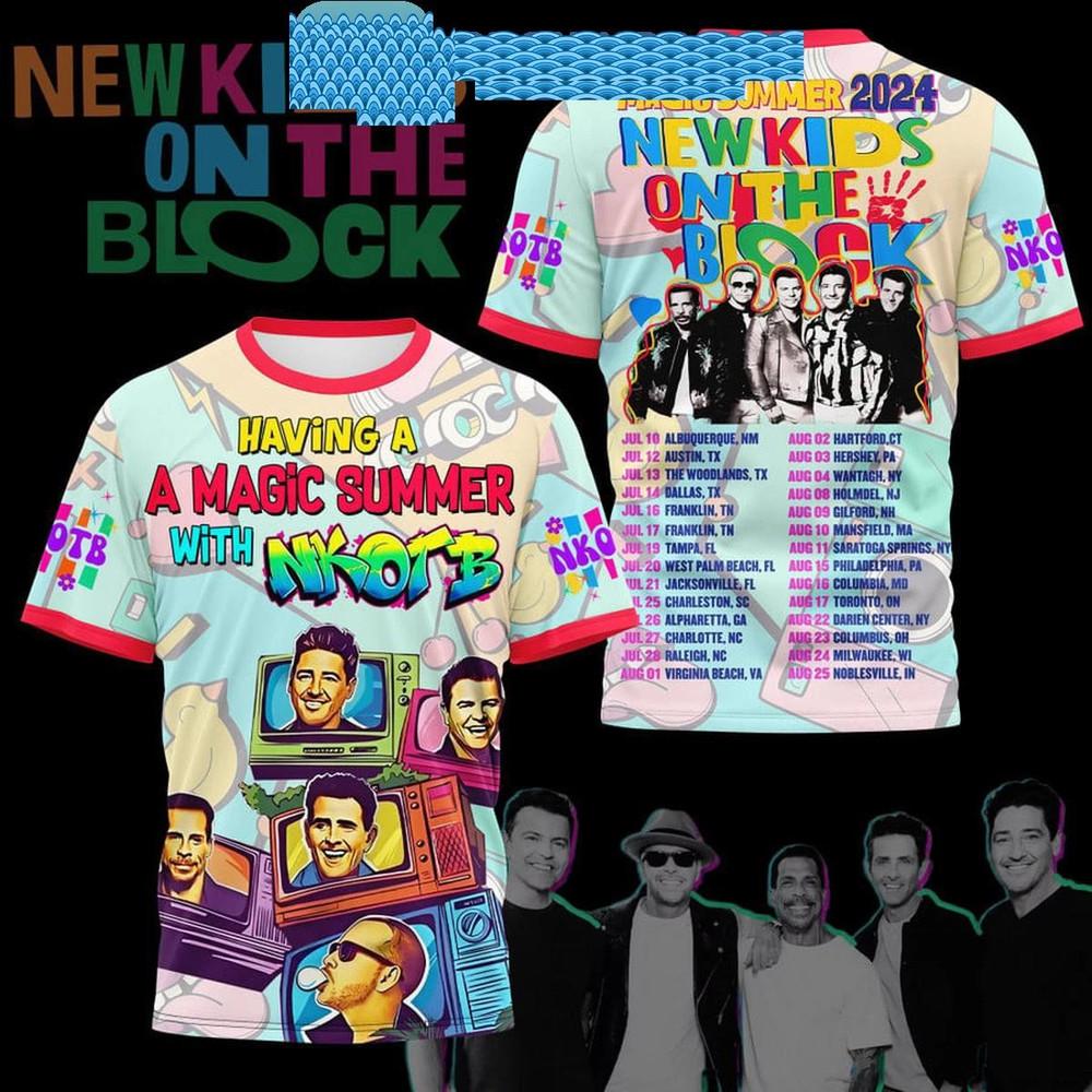 Having Magic Summer With New Kids On The Block 2024 D859 Unisex T-Shirt S