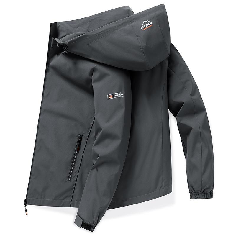 

Весна и осень Tide Brand American Tooling Съемная шапка куртка мужская повседневная ветрозащитная куртка мужское пальто 5XL темно-серого