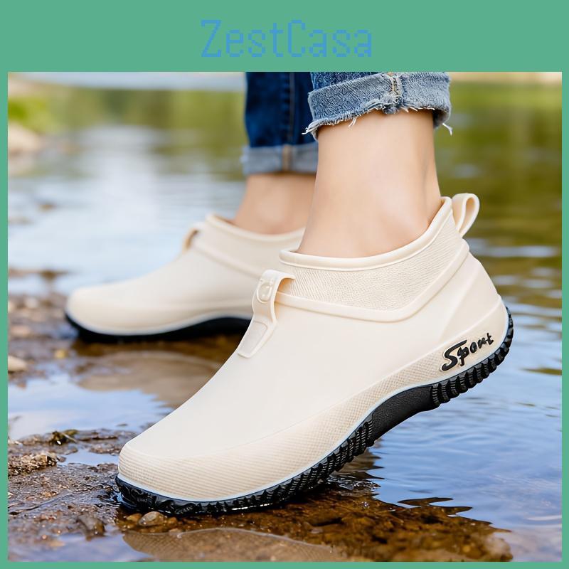 Boots Rain Slip Womens Non Gardening Lightweight Shoes Fashionable Rain Boots