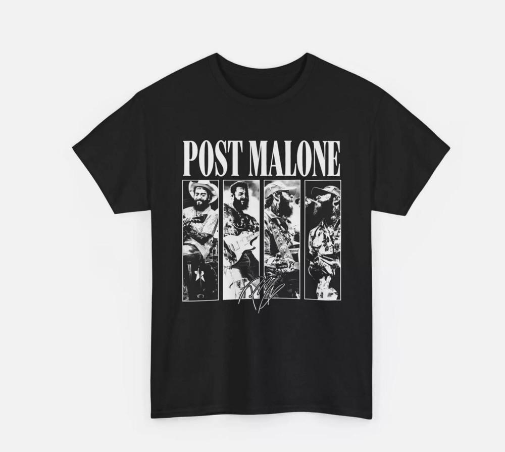 Винтажная футболка Post Malone, Футболка с музыкой Malone Rap, Футболка унисекс с тура F1 Trillion S