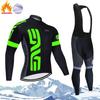 Bicycle Riding Clothes Fleece Long-sleeved Suit Men Women's Warm