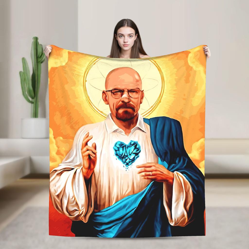 Heinsenberg Walter White Bb Blanket Warm Plush Throw Blanket For Couch Chair Sofa Bed Decorative Flannel Bedspread Bed Cover