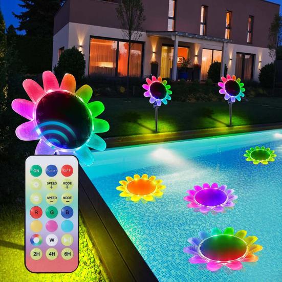 Submersible Pool Lights Remote Control Stable Connection Long Control Distance Compact Portable LED Light Controller