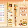 Cute Creative Ten Colors In One Press Type Ballpoint Pen For Students Note Taking