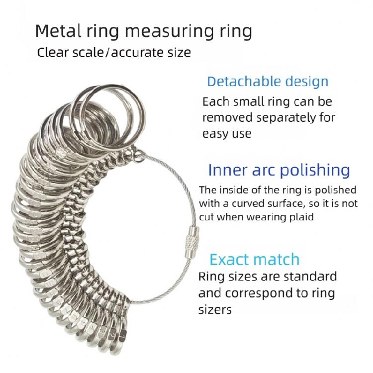 User Friendly Ring Sizer Instrument Featuring Metal Build for Convenient and Precise Jewelry Fit Assessment