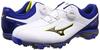 Mizuno Nexlite 005 Boa Men's Golf Shoes, 3E Spikes, White/Blue, Size 28.0cm