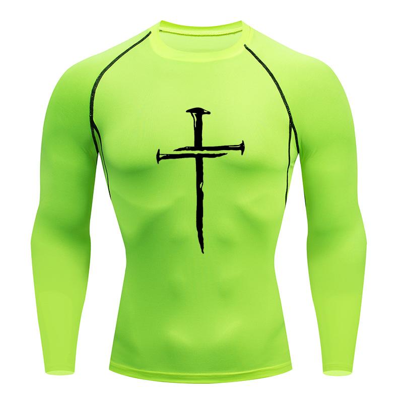 Gym T Shirt Men Bodybuilding Quick-drying Fitness Compression Shirt Running Workout Man Sports First Layer Sportswear