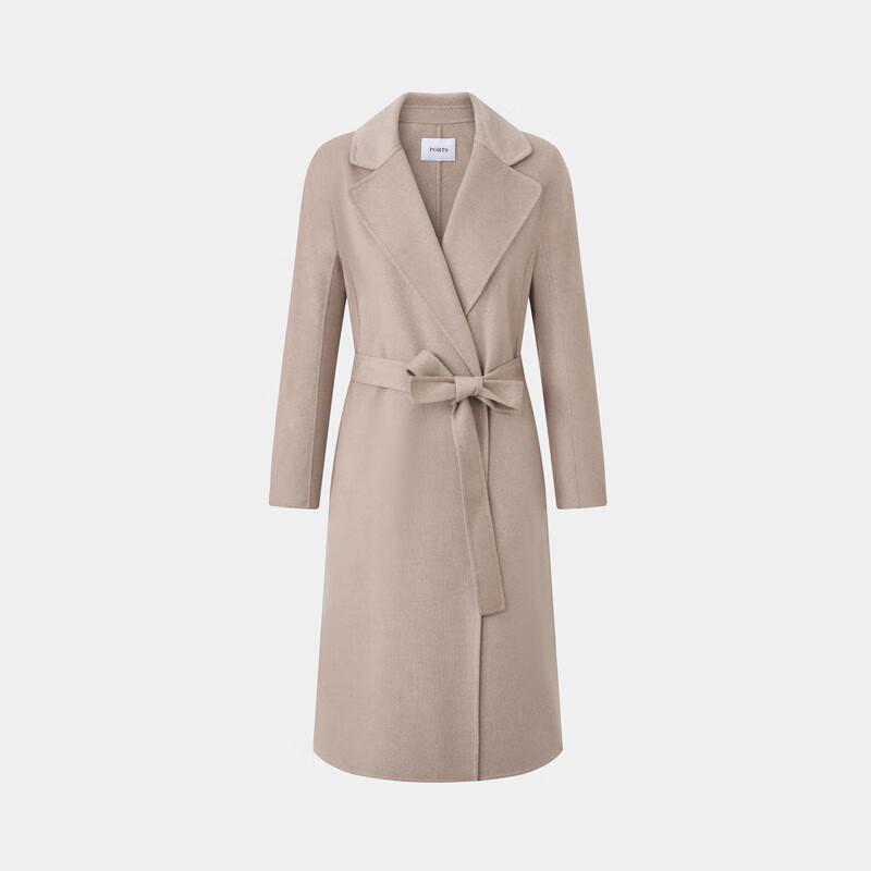 PORTS Women's Autumn/Winter Wool Cashmere Blend Trench Coat