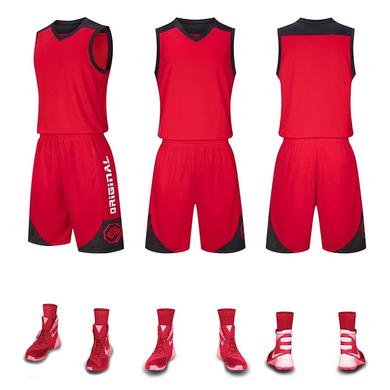 

Быстрый тренировочный жилет и комплект формы для взрослых и детей для мужчин 5XL красный