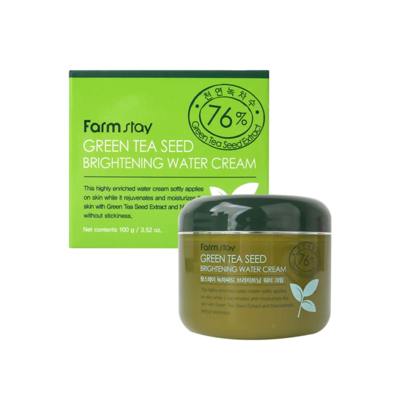 

Осветляющий водный крем с семенами зеленого чая 100г