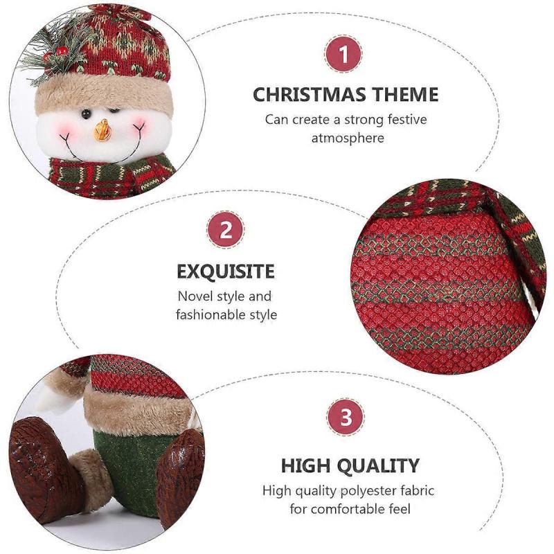 Christmas Snowman Doll Decor for Home with 1Pcs Decorative Snowman Ornament