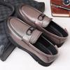 Spring New First-layer Sheepskin Men's Casual Leather Shoes Leather Breathable Beanie Shoes Round Head Men's Shoes Soft
