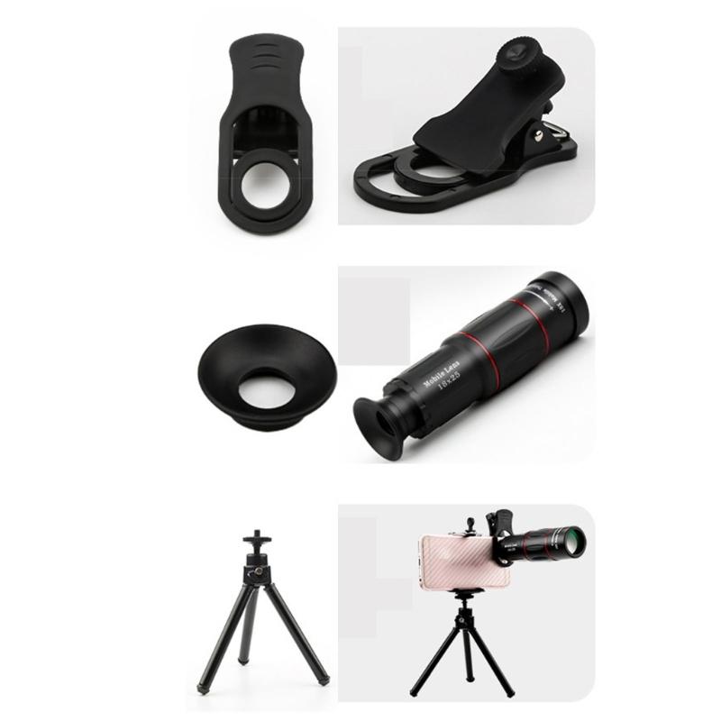Professional 18X Telephoto Telescopic Zoom Lens Fit for Phone Capture Clear Shots from a Distance with High Powered Lens