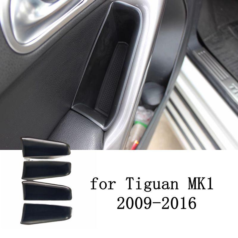 For VW Tiguan MK1 2009 2010 2011 2012 2013 2014 - 2016 Car Door Handle Armrest Storage Box Organizer Container Phone Holder Tray