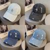 Vintage Denim Baseball Cap For Women Men With Embellished Water Drip Stars Stylish Sun Hat