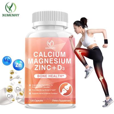 Cálcio Magnésio Zinco + Vitamina D3 - Ossos Fortes Saúde Muscular Suporte Imunológico
