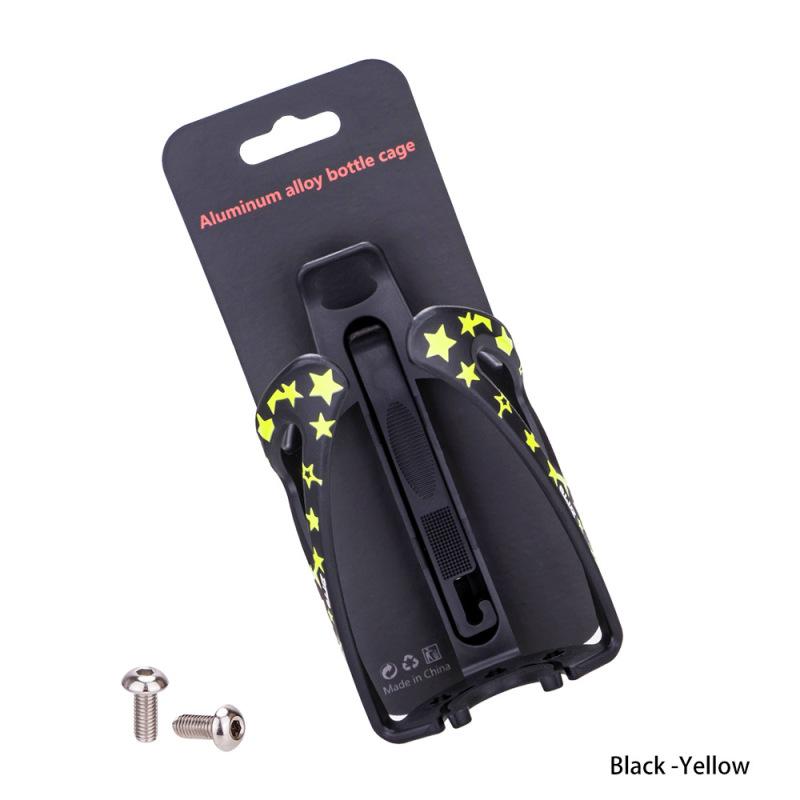 Cycling Bottle  Holder Multifunctional Beverage Bottle Mount Bike Racks For Folding Bicycle Mtb Black and yellow