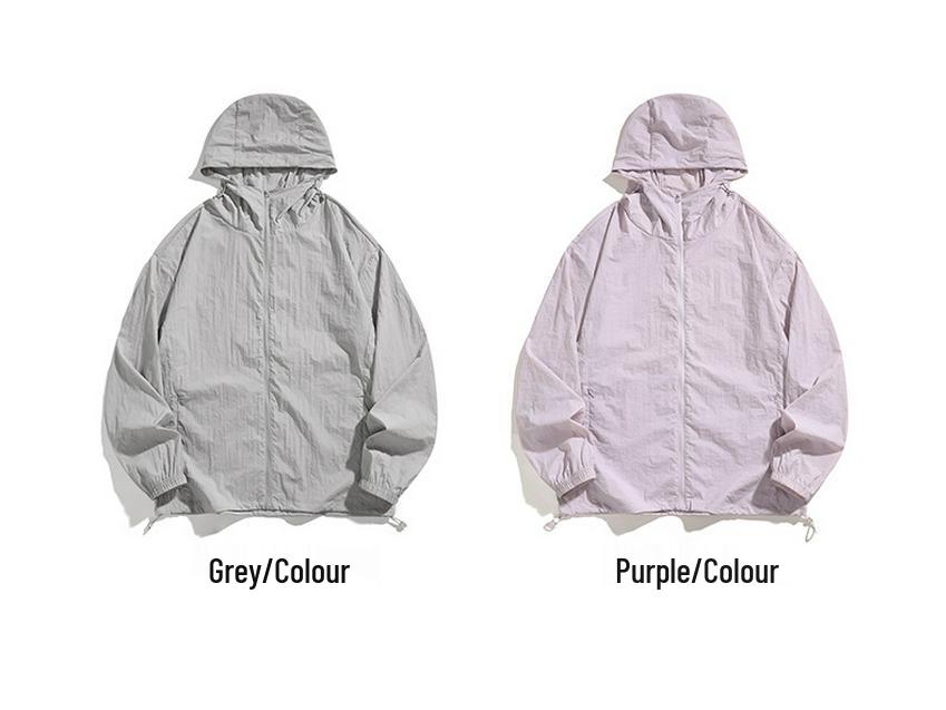 UPF50+ Men's & Women's Summer Hooded Jacket - Quick-Dry, Light, Breathable, Sun-Protective Couple Style