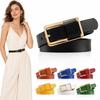 Versatile Genuine Leather Belt Metal Buckle Thin Leather Belt Trendy Pin Buckle Belt For Women