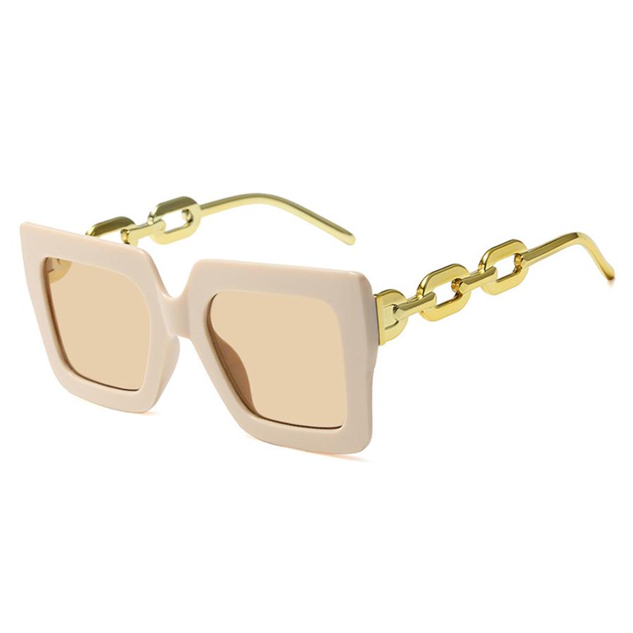 Trendy Vintage Oversized Sunglasses for Women Retro Fashion Beach Sunshade Sunglasses Big Square Frame Sun Glasses UV400 Shades