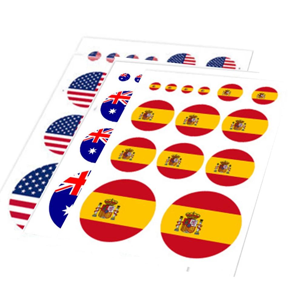 Country Flag Decal Sticker Italy Germany France Russia Usa America UK  Spain Portugal Canada Korea Brazil Flag Austrilia Sweden