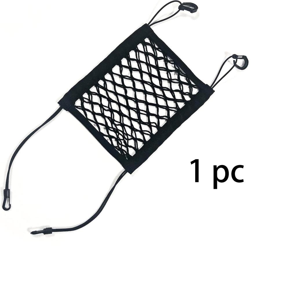 Upgrade Cargo Net for Motorcycle Helmet Storage 10X11High-Elastic Double Layer Bungee Net with 4 Strong Hooks Luggage Strap Rack
