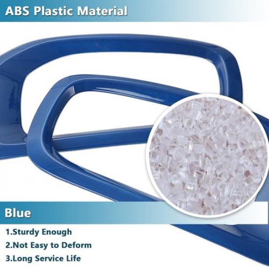 Front Fog Light Lamp Frame Decor Trim For Jeep Renegade 2016-2017 2018 Blue ABS