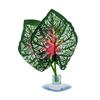Reptiles Clear Suction Cup Artificial Plant Accent, Colorful Plastic Habitat Display Accessory for Enclosure Styling Use