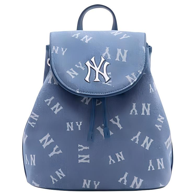 MLB Brand Printed Polyester Backpack Unisex Backpack Indigo 3ABKS044N-50INS Indigo