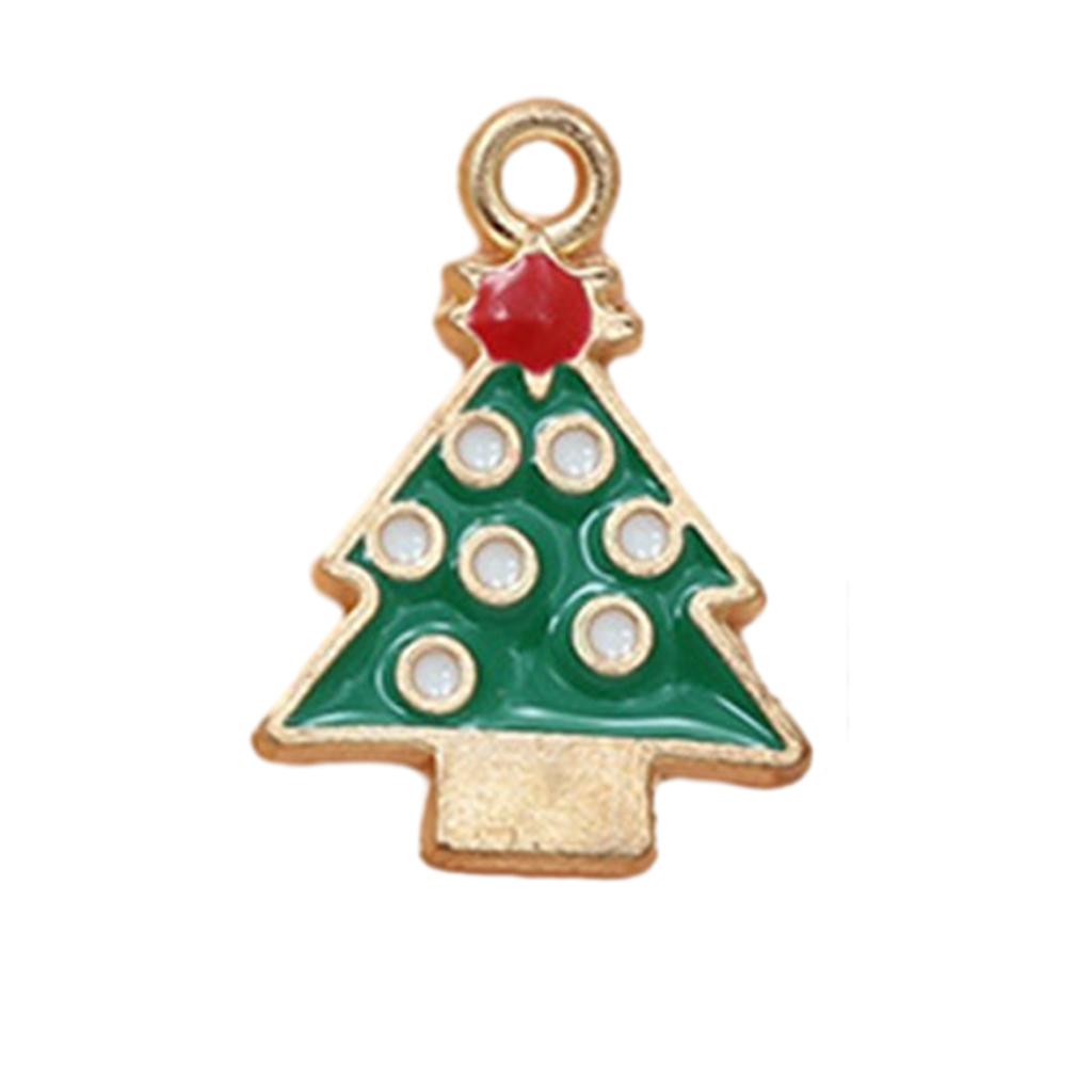 Christmas Tree Charms Jewelry Making Charms Pendant for Necklace Bracelet Earring Making Cristmas Stocking Stuffer