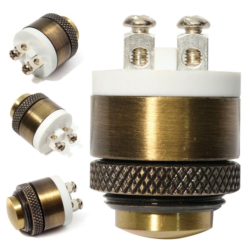 1.6 x 2.7cm Brass Metal Momentary Push Button Door Bell Doorbell Switch 16mm