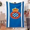 Real Sociedad Logo Ontwerp Deken Outdoor Flanellen Deken voor Kamperen, Wandelen, Tuinfeesten, Picknick Benodigdheden, cadeau voor familie en vrienden