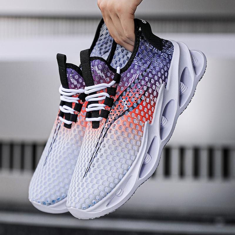 

2024 Men s Sports and Casual Shoes Summer Fashion New Shoes Round Toe Black Men s Shoes 45 помаранчевий