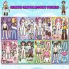8pcs KPop Demon Hunters Cartoon DIY Stickers Bulk Anime Doodle Decals for Luggage Water Bottles