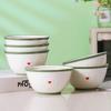 Jingdezhen Ceramic Rice Bowl Set - Happy House 6-Pack