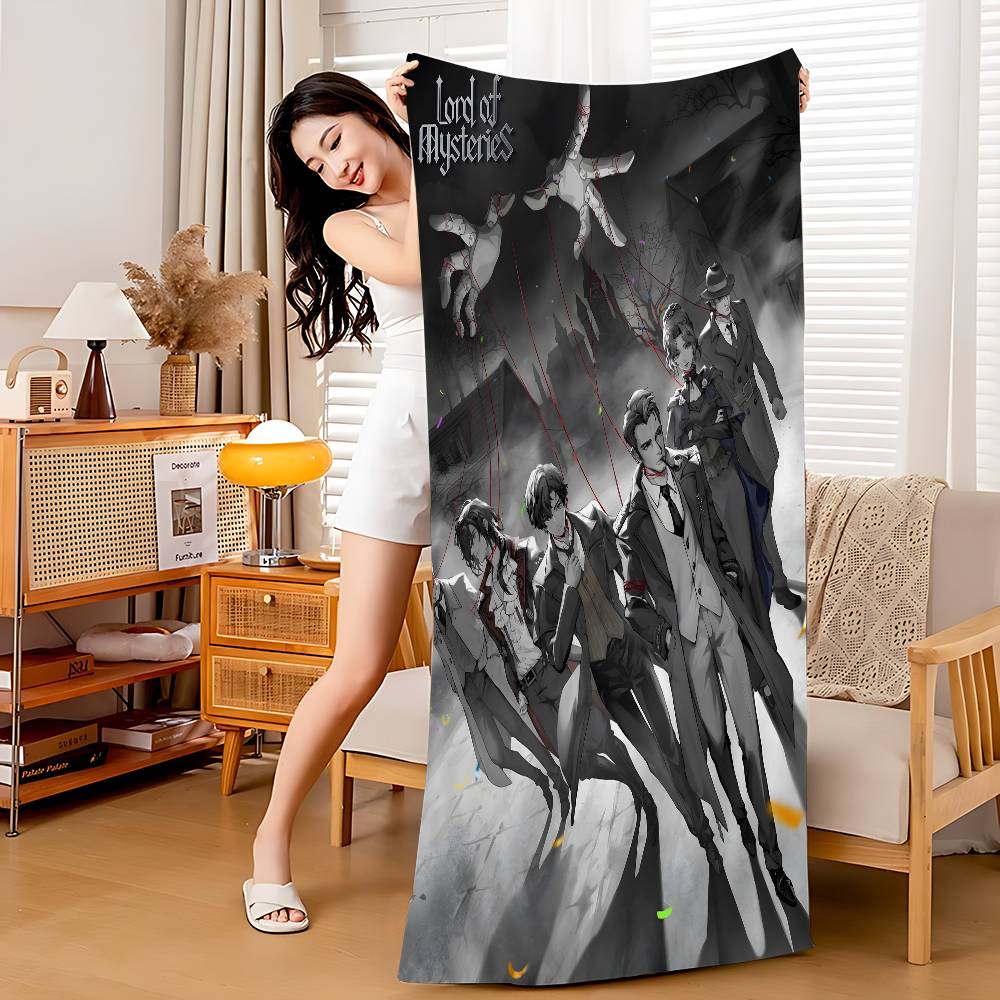 Lord of Mysteries Anime Microfiber Blanket Quick Drying Beach Towels Oversized Printing Super Absorbent Pool Towel Blanket