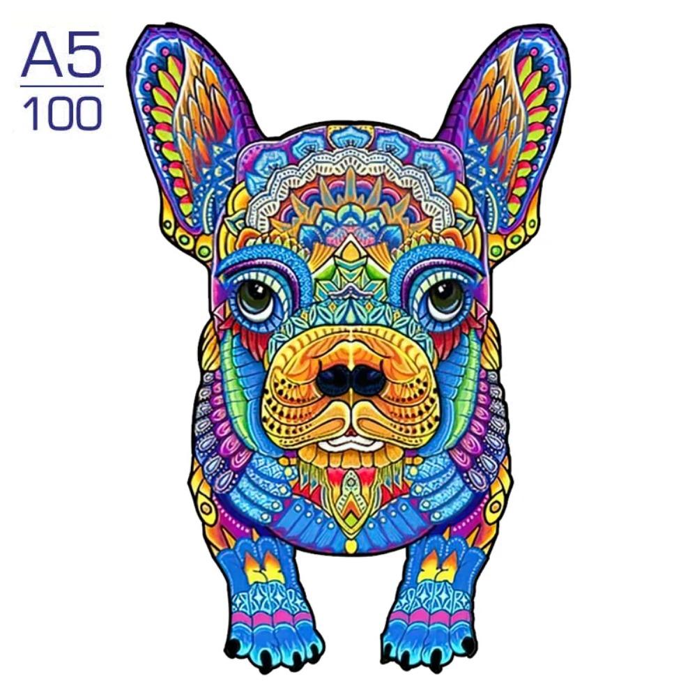 Wooden Puzzle Adult Kids Jigsaw Puzzles Puppy Dog 3D Animal Puzzles Boutique Gift Box Packaging Children Christmas Gifts Toys