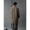 GXG Men's Deep Khaki Loose Fit Warm Commuter Long Overcoat