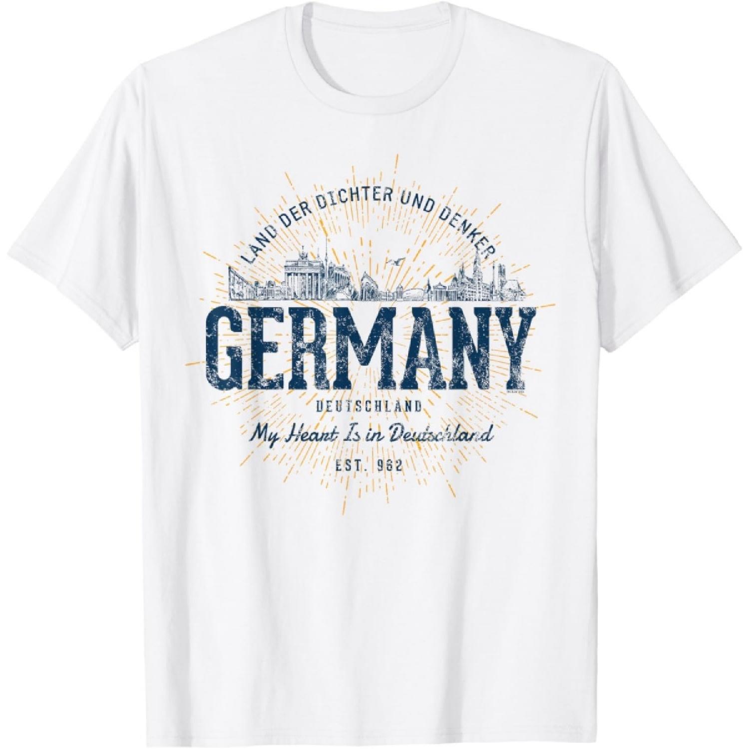 Винтажная футболка в ретро-стиле Германия S