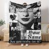 Name Custom Taylor Print Flannel Blanket High Quality Warm Comfortable Cover for All Seasons Perfect for Gifts Home Decor