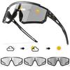 Men And Women's Photochromic Sunglasses Running Cycling Climbing Fishing Glasses Half Frame Hollow Out Legs Eyewear