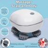 Infrarot-Kopfhautmassagegerät mit 4 Knetmassageköpfen Kopf-Körper-Massagegerät für Haarwachstum Stressentlastung Rotes Licht Nährt das Haar